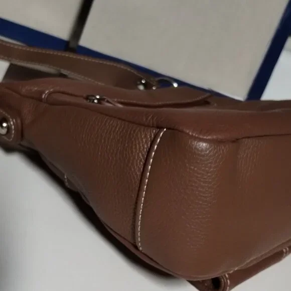 Croft & Barrow Leather Hobo Shoulder Bag - Picture 7 of 15